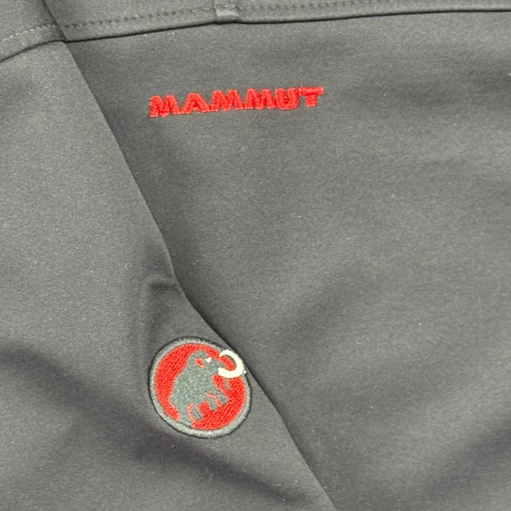 Mammut Windstopper Soft Shell Hooded Jacket Men's L Black Full Zip Swiss Tech